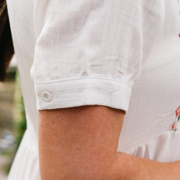 Ivory Embroidered Dress - Picture 6 of 6